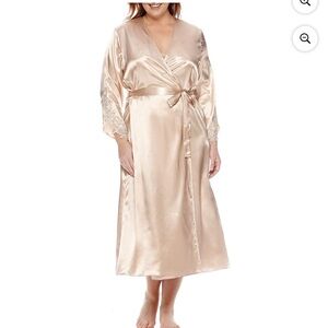 Flora by Flora Nikrooz Satin Stella Robe, size s/m